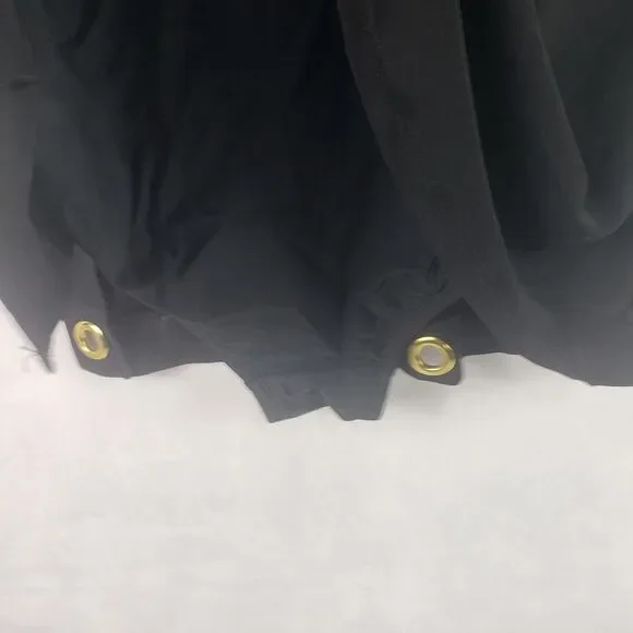 Beyond Control Swimdress Womens 12 Black One Piece Gold Grommets LXGR00839 - Picture 9 of 15